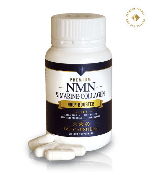 Cellular Health - Simplified...Premium NMN 350mg (NAD+ Booster) and Marine Collagen 250mg 60 capsules