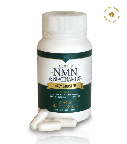 Nature's Skin-Revitaliser...Premium NMN 350mg (NAD+ Booster) and Niacinamide 300mg 60 capsules