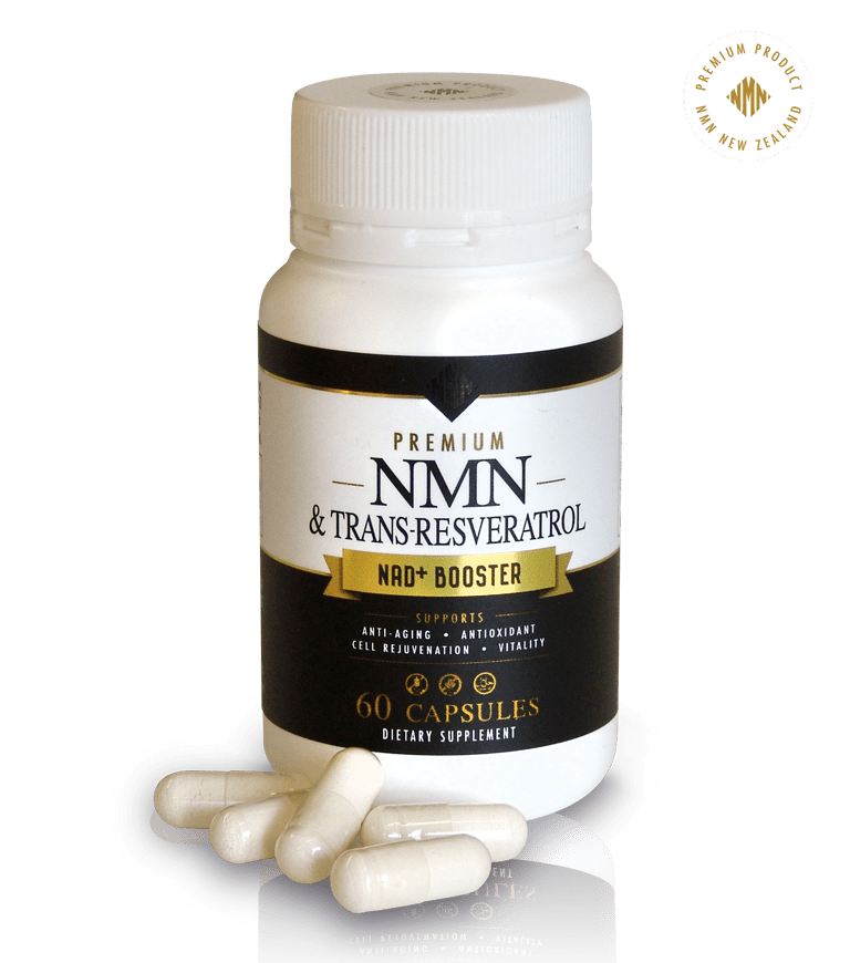 The Antioxidant-Advantage...Premium NMN 350mg (NAD+ Booster) and Trans-Resveratrol 350mg 60 capsules